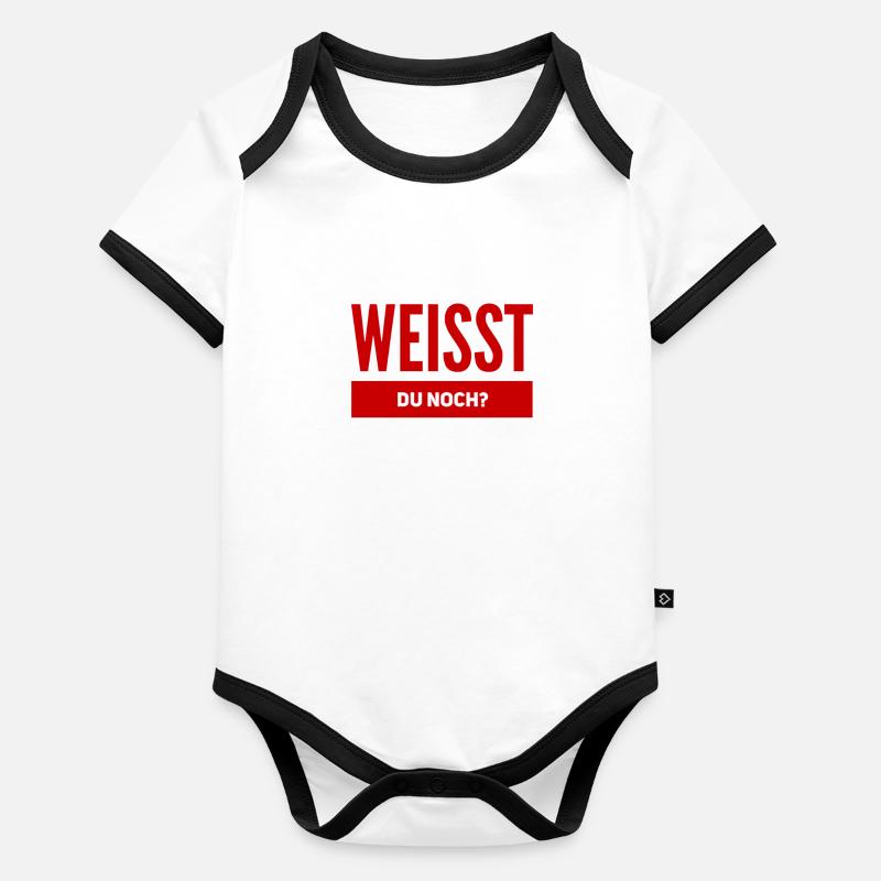 kannst du dich erinnern? Baby Bio-Kurzarm-Kontrastbody