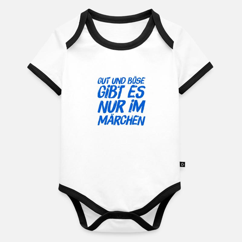 ich glaube nicht an Märchen Baby Bio-Kurzarm-Kontrastbody