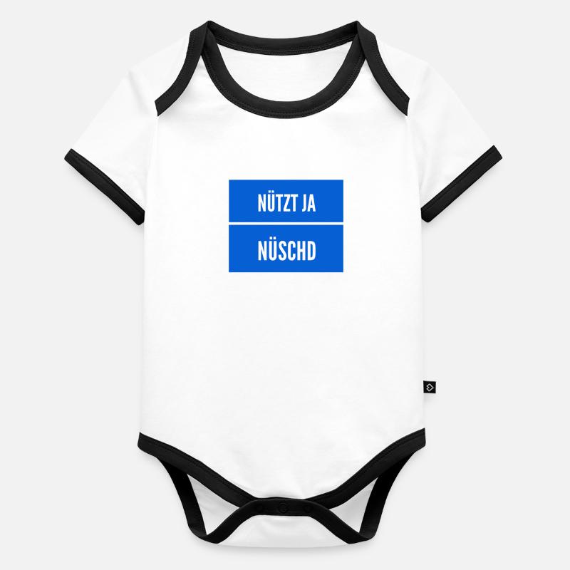 die richtige Einstellung Baby Bio-Kurzarm-Kontrastbody