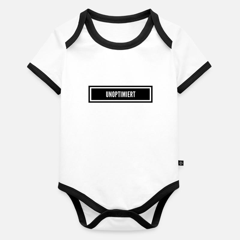 ich habe Optimierungspotenzial Baby Bio-Kurzarm-Kontrastbody