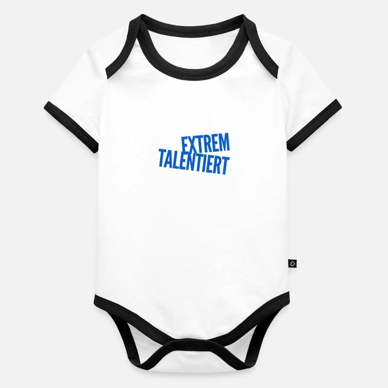 ich bin richtig talentiert Baby Bio-Kurzarm-Kontrastbody