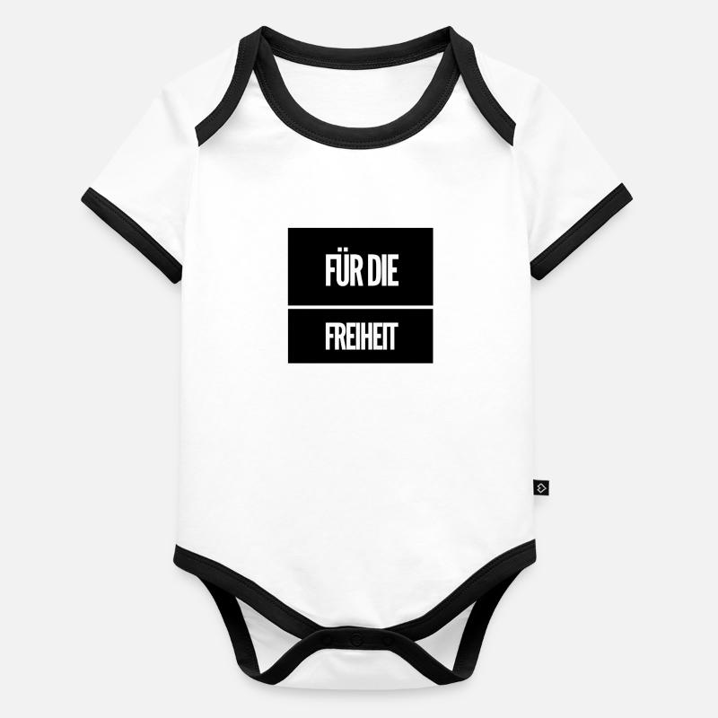 I'm for freedom Organic Baby Contrasting Bodysuit