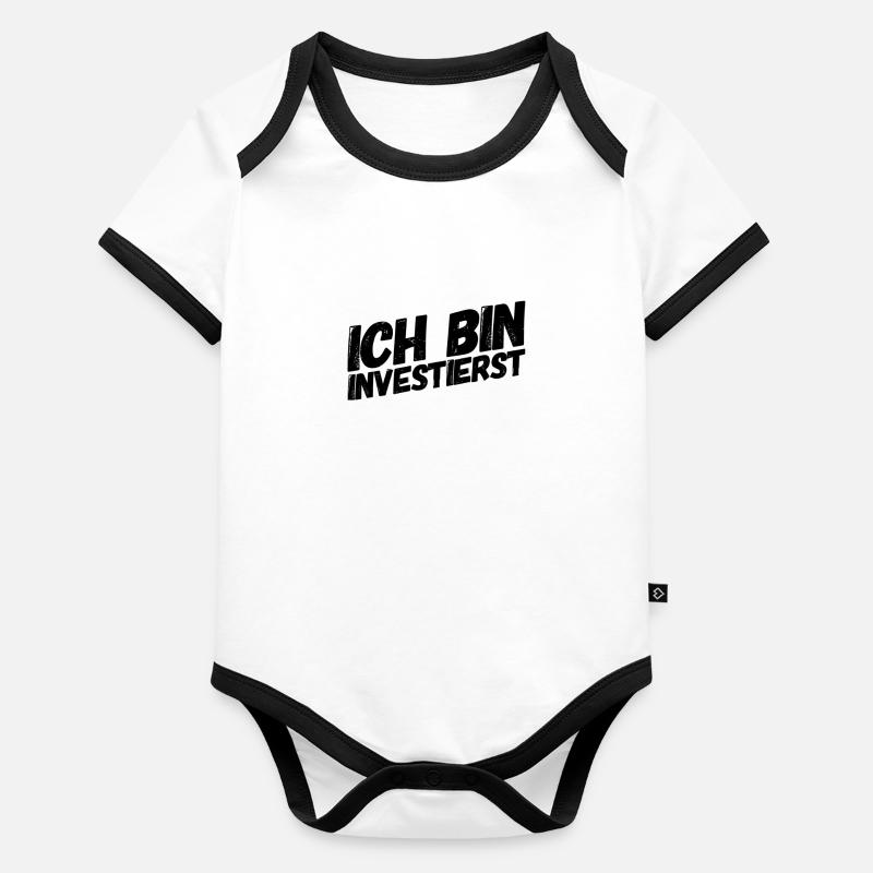 Investing is always possible Organic Baby Contrasting Bodysuit