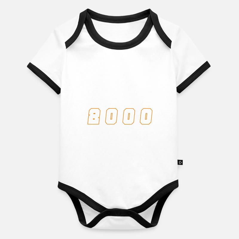 Numéro de l’année 2000 Body Bébé bio contrasté manches courtes
