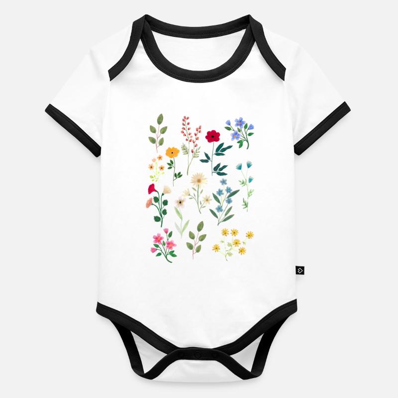 Spring Botanicals Organic Baby Contrasting Bodysuit