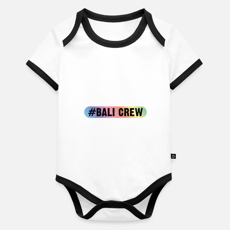 Équipage de Bali Body Bébé bio contrasté manches courtes