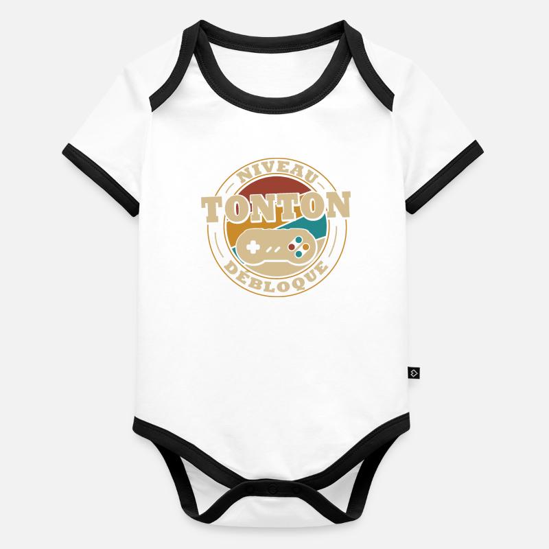 Level uncle unlock Organic Baby Contrasting Bodysuit