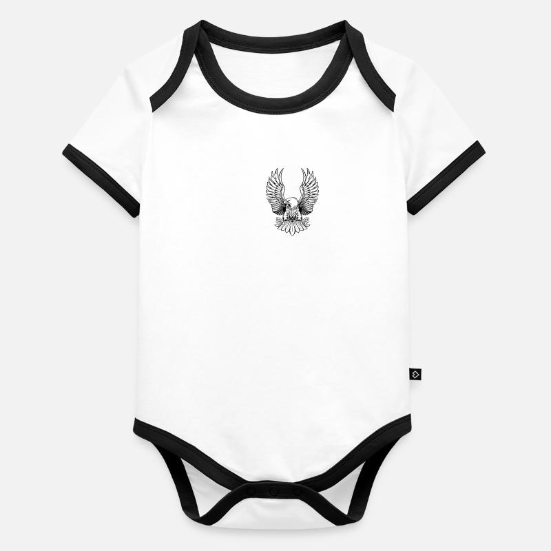 Adels Kollektion Baby Bio-Kurzarm-Kontrastbody