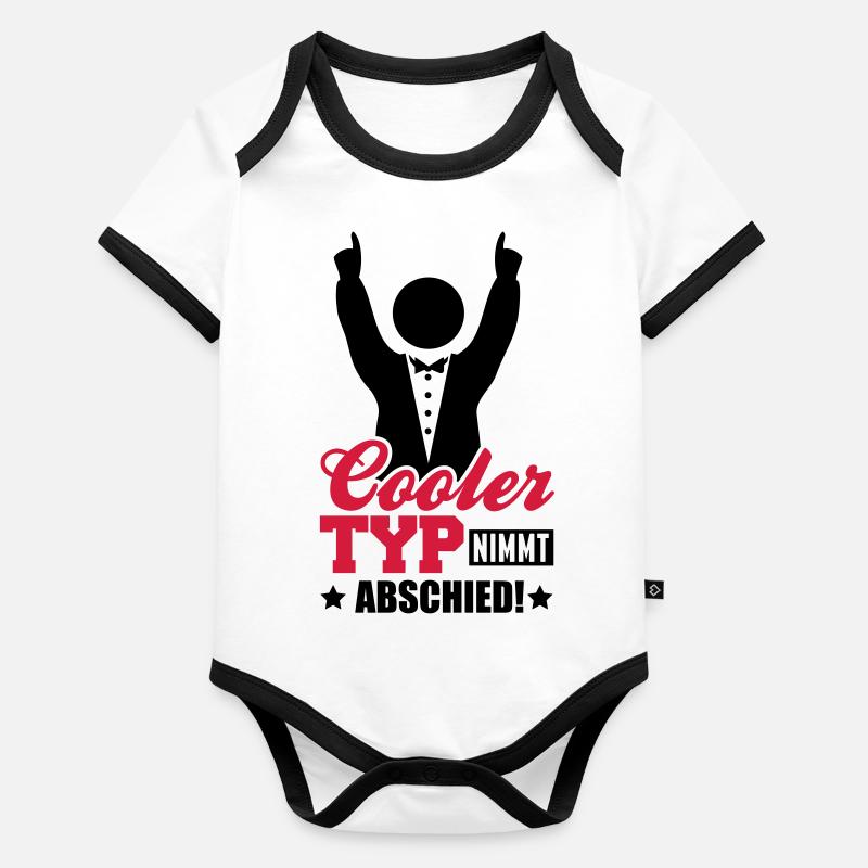 cooler_typ_nimmt_abschied_tj2 Body Bébé bio contrasté manches courtes