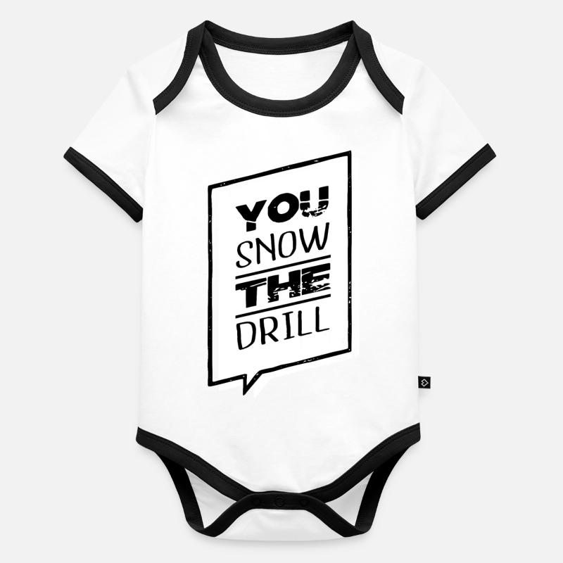 Dinosaur Couples Bodybuilder Humor Geek Organic Baby Contrasting Bodysuit