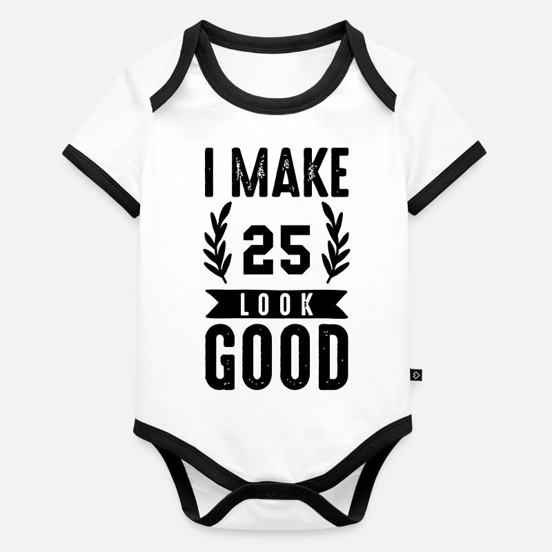look good 25 Organic Baby Contrasting Bodysuit