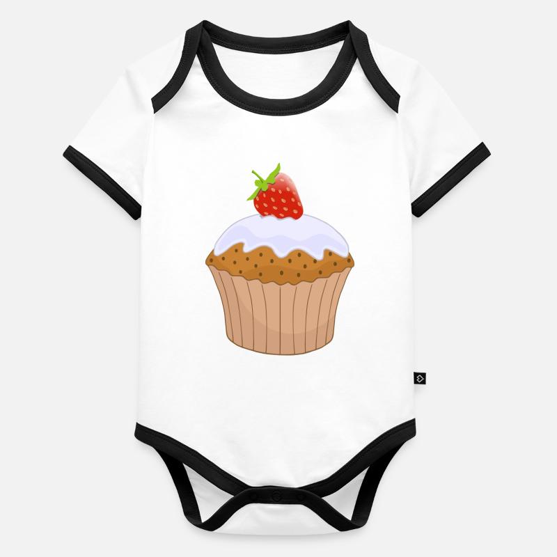 petit gâteau muffins bakery68 de cuisson gâteau gâteau Body Bébé bio contrasté manches courtes
