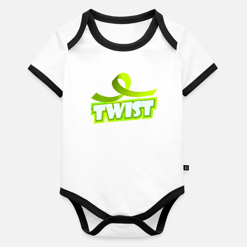 Tournant Body Bébé bio contrasté manches courtes