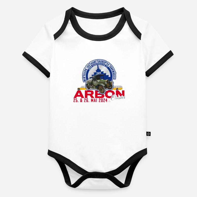 Arbon Classics und 100 Jahre Tankwägeli Baby Bio-Kurzarm-Kontrastbody