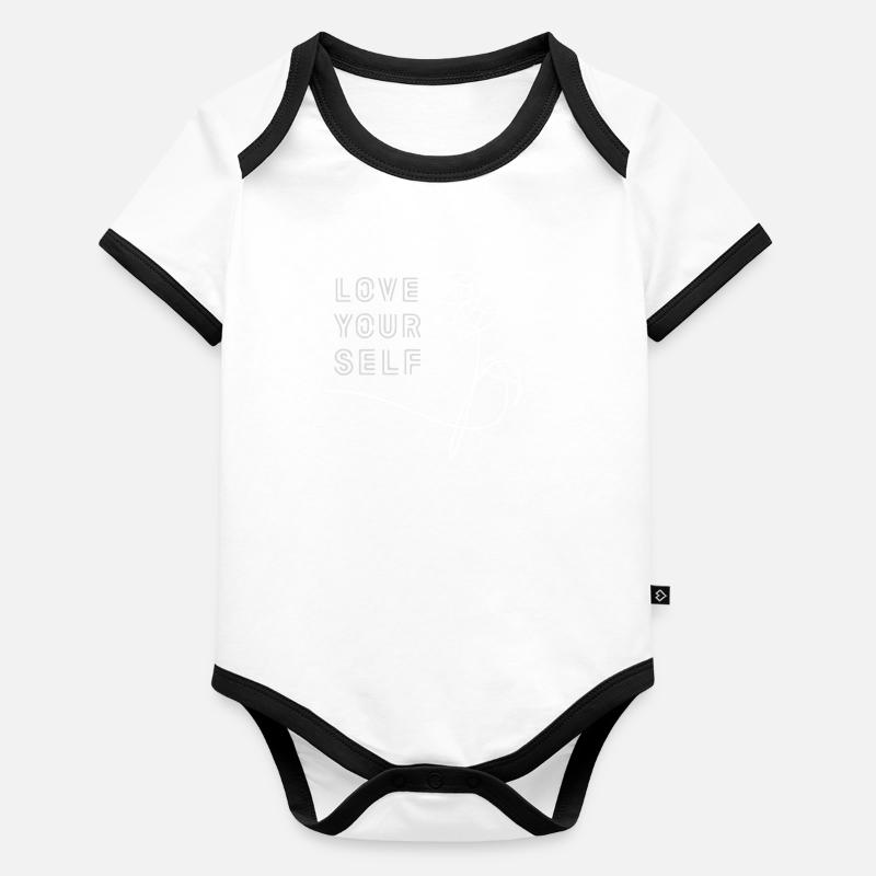 AIMEZ-VOUS Body Bébé bio contrasté manches courtes
