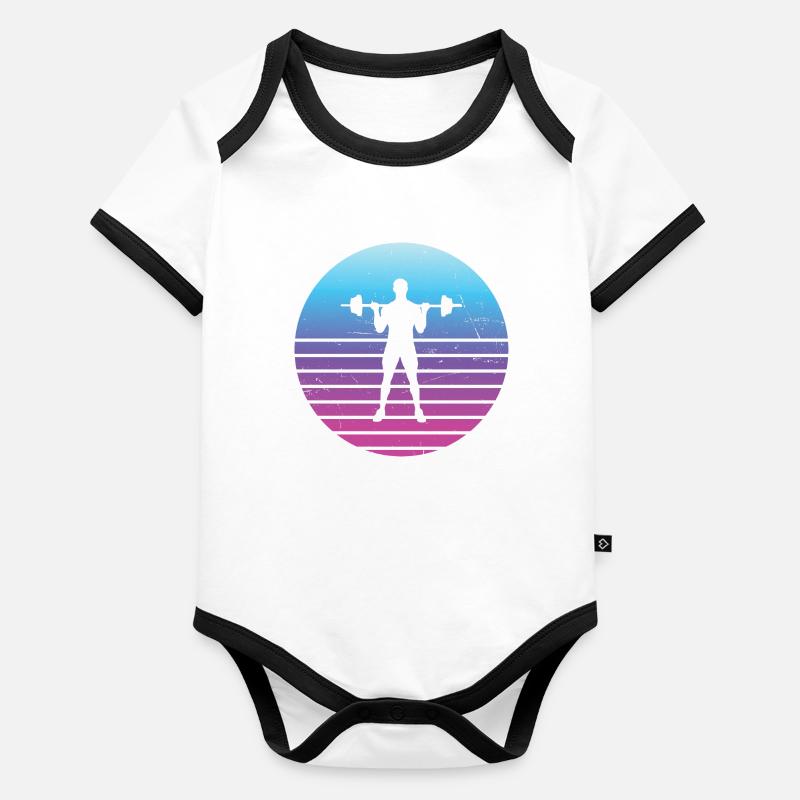 Endurance Training Weightlifting Women Strength Training Organic Baby Contrasting Bodysuit