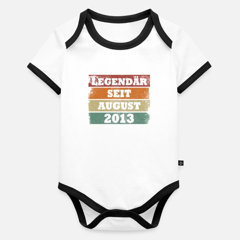 Legendär seit August 2013 Geburtstagsgeschenk Baby Bio-Kurzarm-Kontrastbody