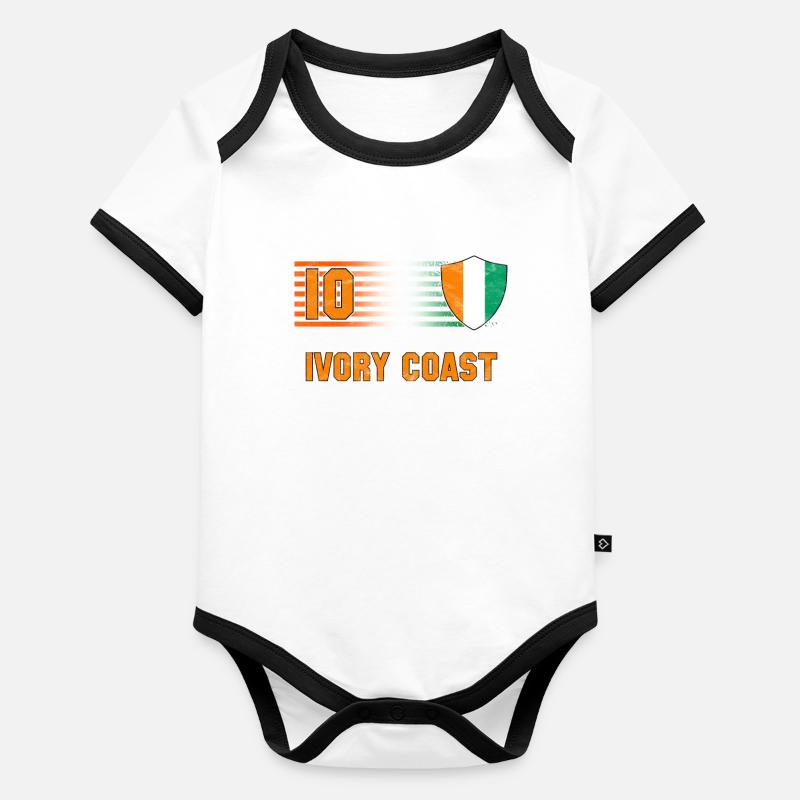 Ivory Coast Organic Baby Contrasting Bodysuit