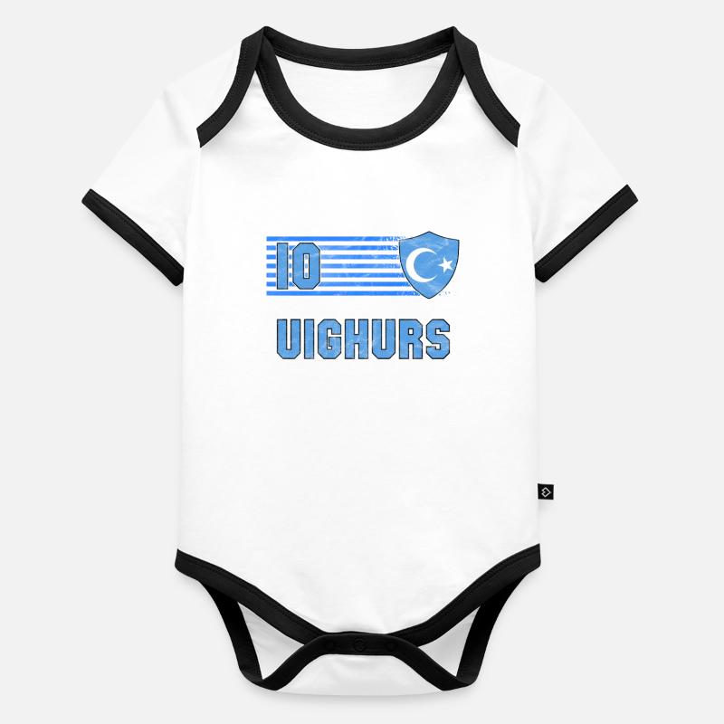 Uighurs Organic Baby Contrasting Bodysuit