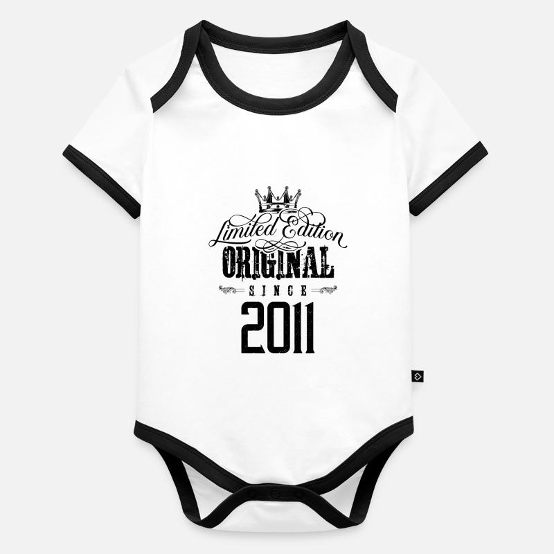 Édition limitée 2011 Body Bébé bio contrasté manches courtes