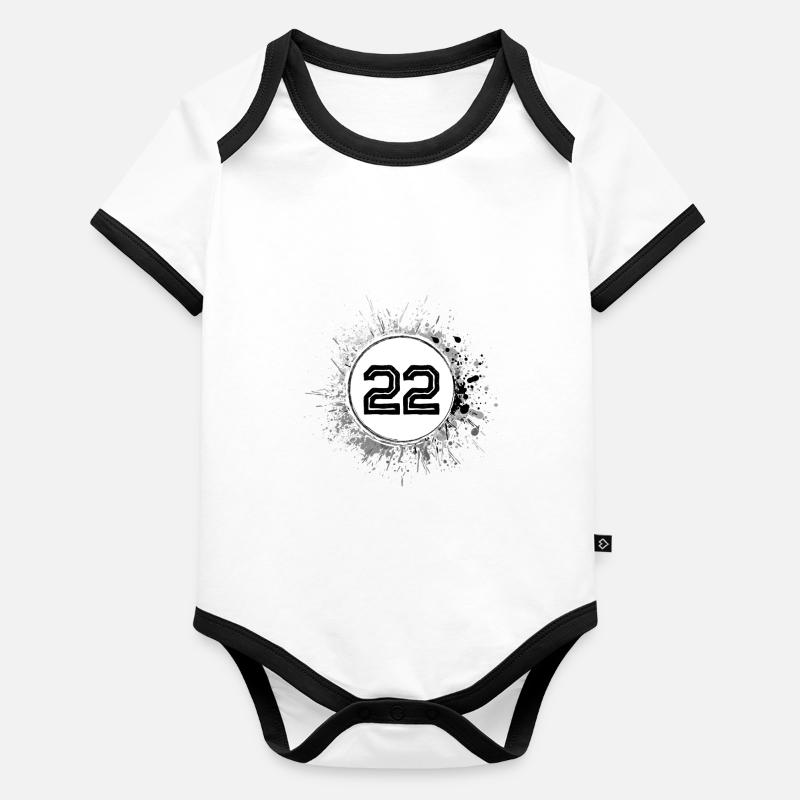 22 Nombre d’objets blob Body Bébé bio contrasté manches courtes