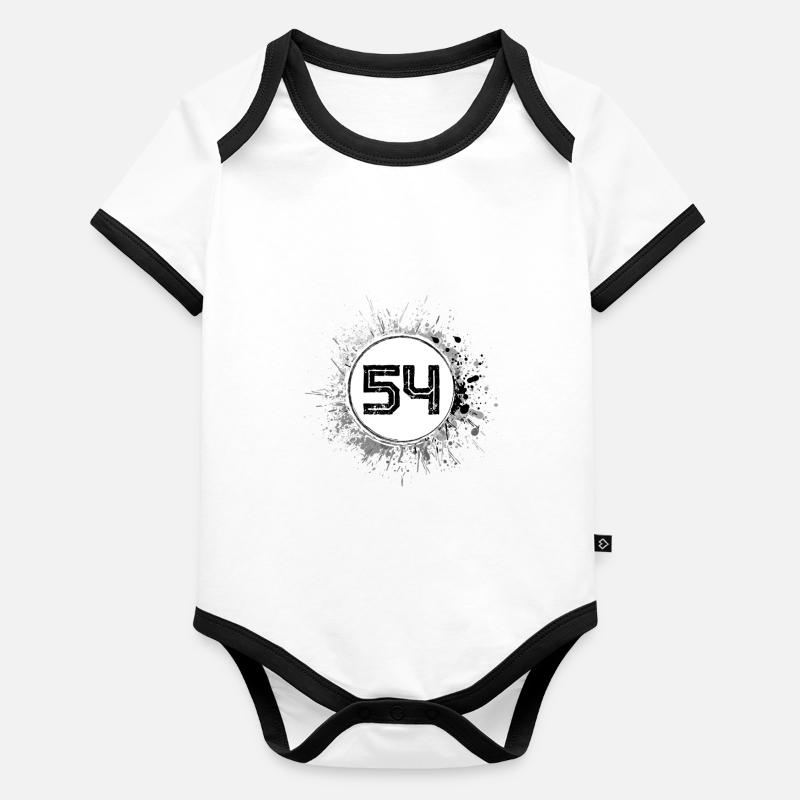 54 Nombre d’objets blob - Body Bébé bio contrasté manches courtes - 