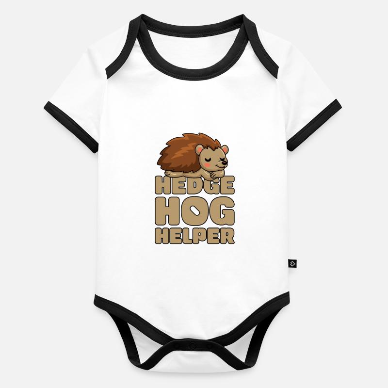 Hedgehog Organic Baby Contrasting Bodysuit