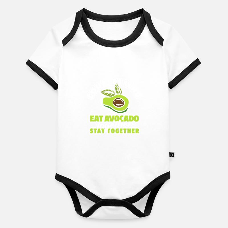 Avocado Paar Baby Bio-Kurzarm-Kontrastbody