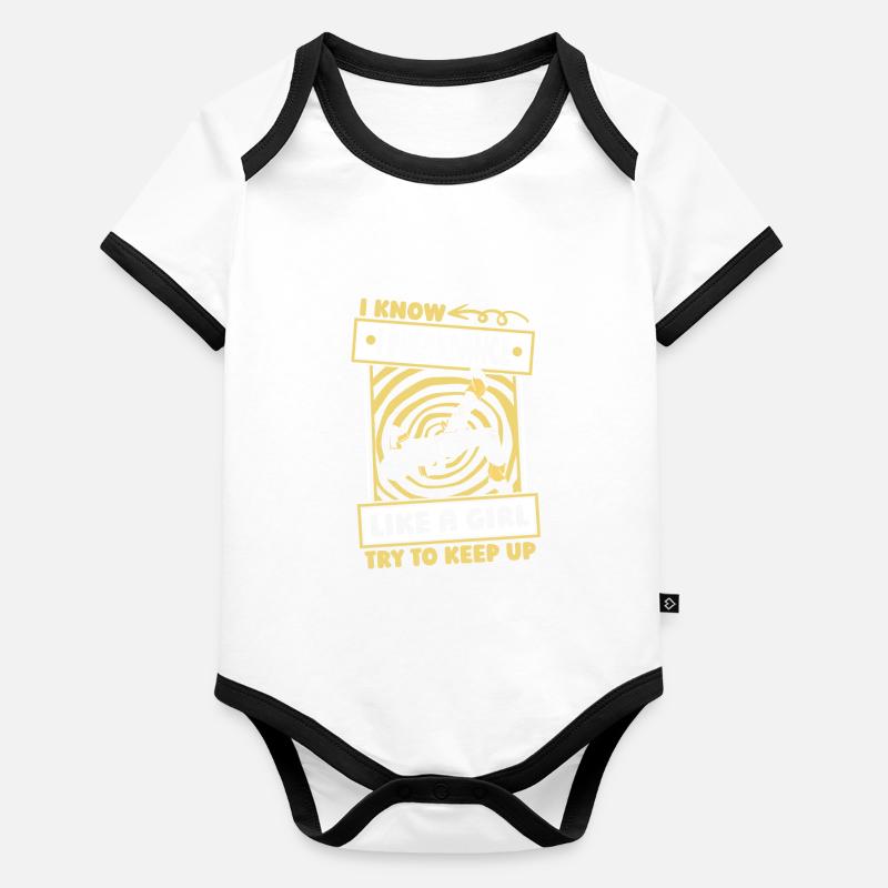 Breakdance Breakdancer Breakdancing Lustig Baby Bio-Kurzarm-Kontrastbody