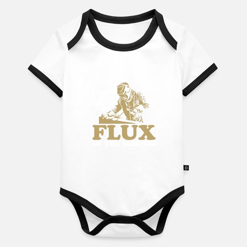 Welder Locksmith Witty Organic Baby Contrasting Bodysuit