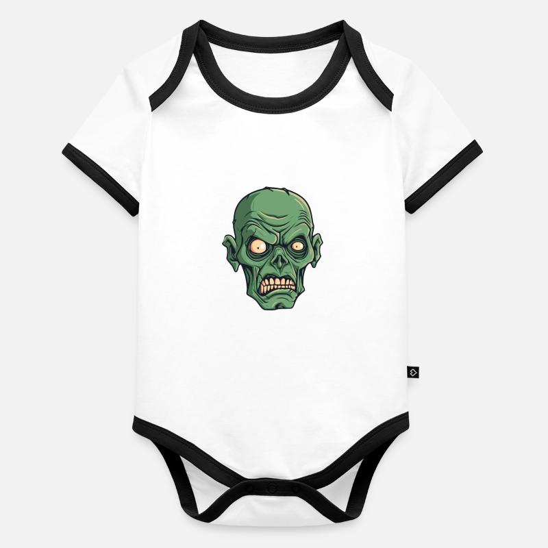 Zombie Halloween Cool Body Bébé bio contrasté manches courtes