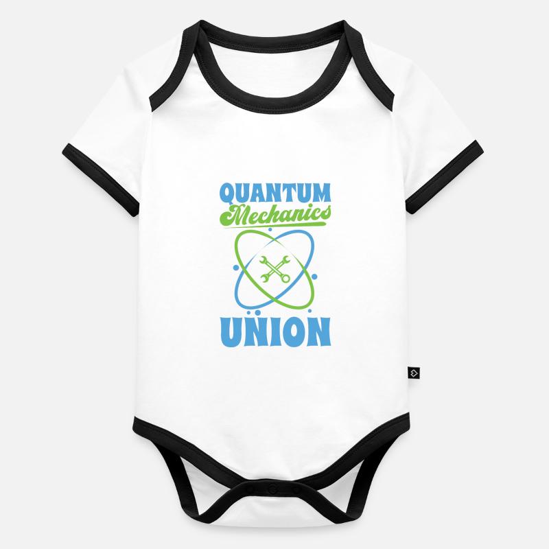 Physique Union Phyiker Physique quantique Body Bébé bio contrasté manches courtes