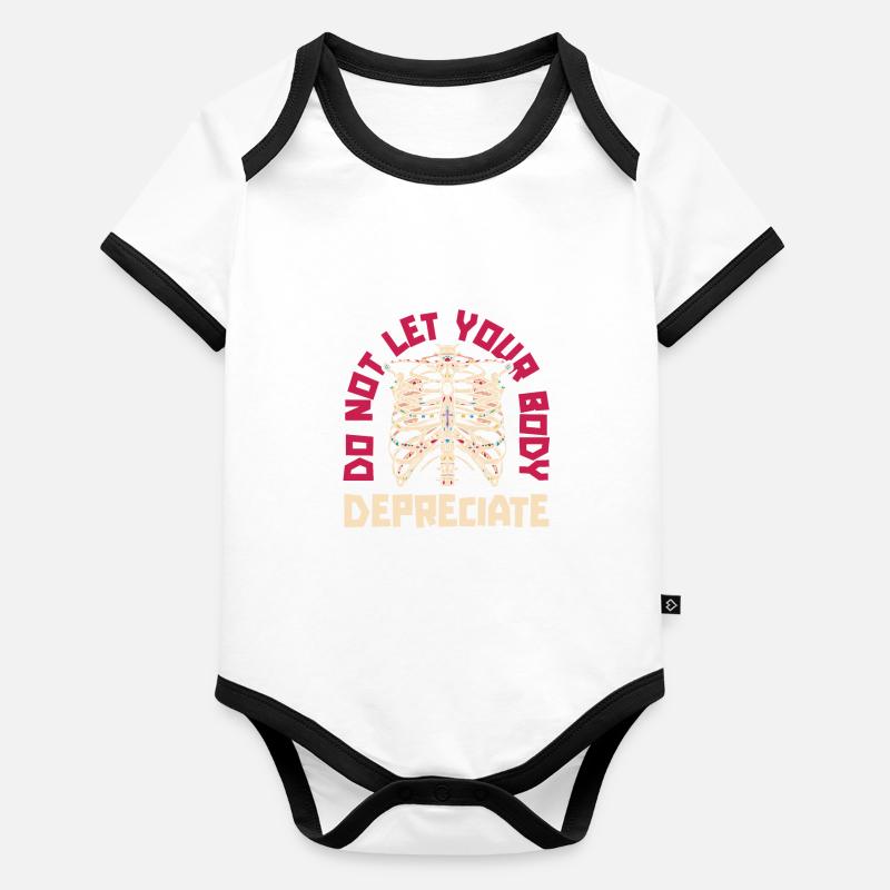 Comptable Conseiller fiscal Lustig Body Bébé bio contrasté manches courtes