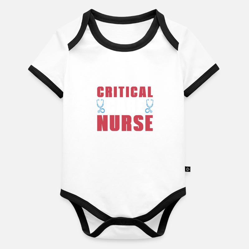 Krankenschwester Critical Care Nurse Organic Baby Contrasting Bodysuit