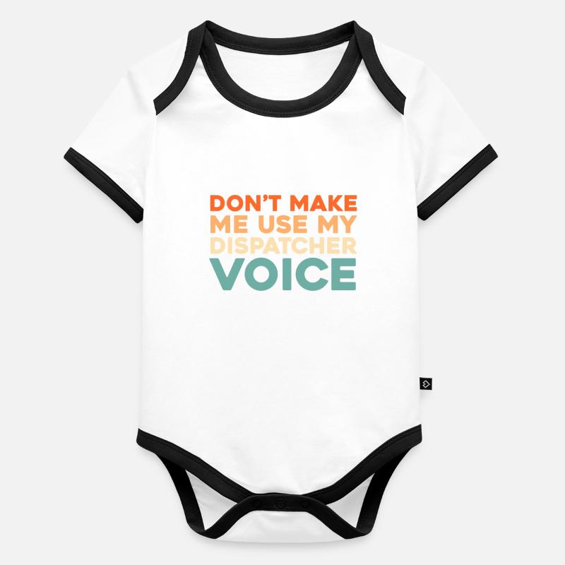Emergency Call Control Center Operations Center Organic Baby Contrasting Bodysuit