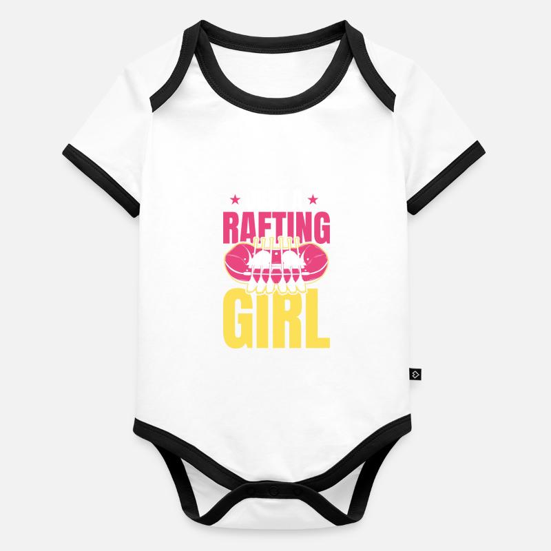 Rafting juste une fille de rafting Body Bébé bio contrasté manches courtes