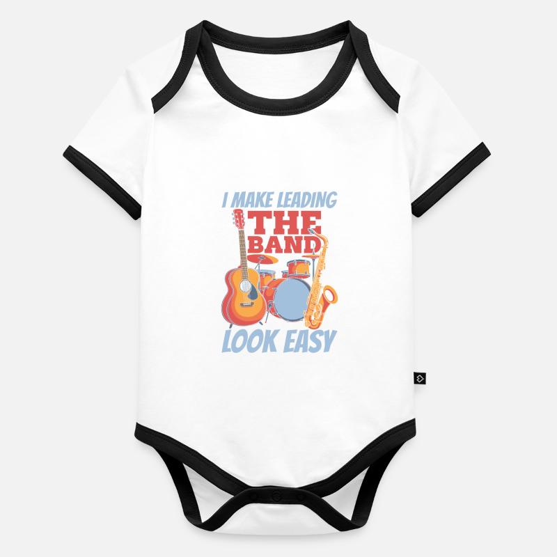 Banddirektor Baby Bio-Kurzarm-Kontrastbody