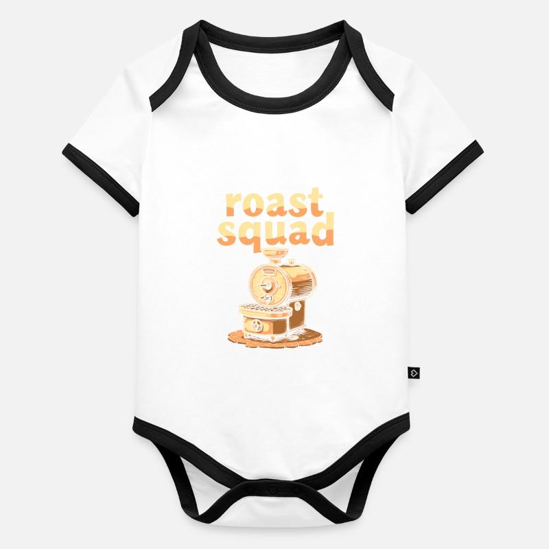 Équipe de torréfacteurs de café Body Bébé bio contrasté manches courtes