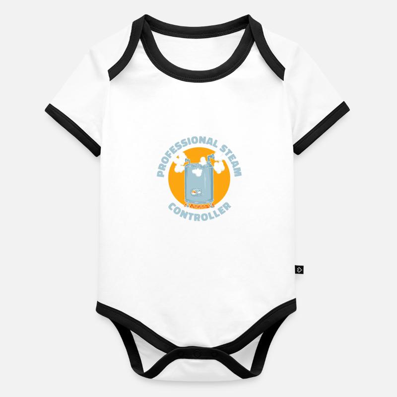 Boiler operators Organic Baby Contrasting Bodysuit