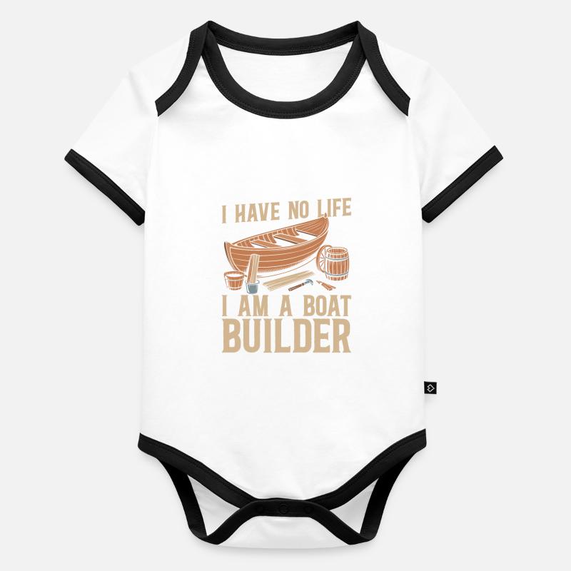 Bootsbauer Baby Bio-Kurzarm-Kontrastbody