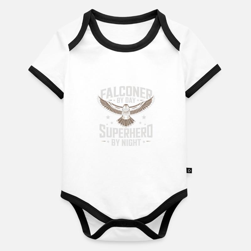 Falkner Baby Bio-Kurzarm-Kontrastbody