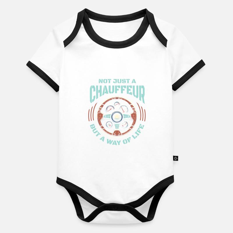 Chauffeur Organic Baby Contrasting Bodysuit