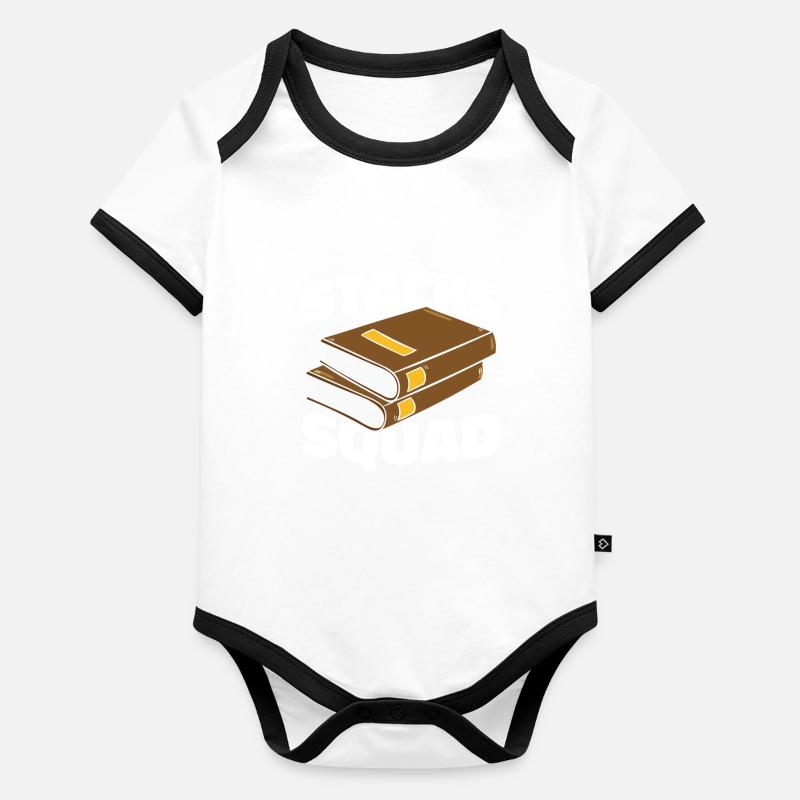 Librarian Cadre Organic Baby Contrasting Bodysuit