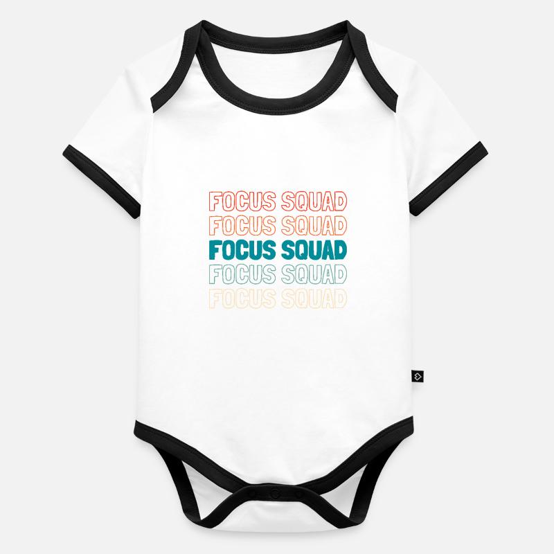 Escouade de chauffeurs Body Bébé bio contrasté manches courtes