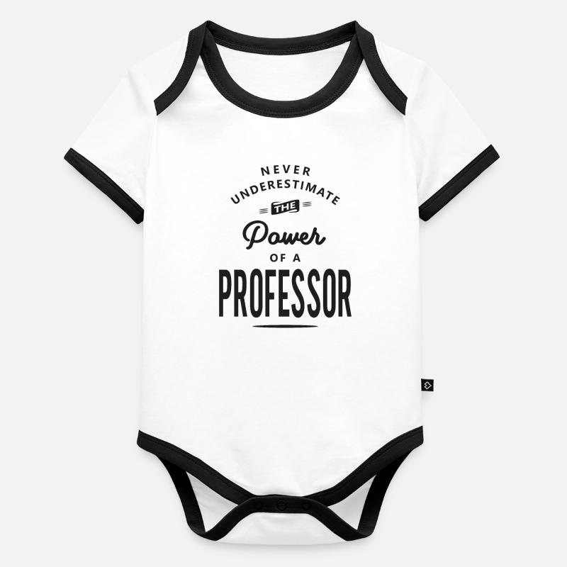 Professeur Profession de drôle de travail Body Bébé bio contrasté manches courtes
