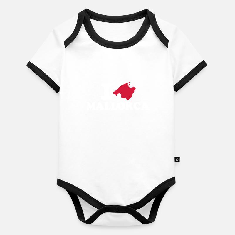 Mallorca Baby Bio-Kurzarm-Kontrastbody