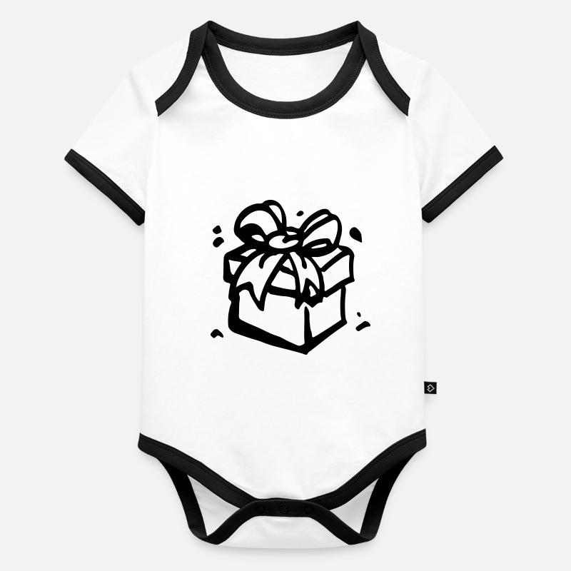 Gift Box / gift box - present Organic Baby Contrasting Bodysuit