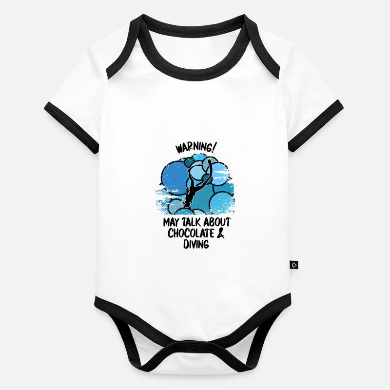 Divers Scuba Diving Scuba Diving Scuba Diving Organic Baby Contrasting Bodysuit