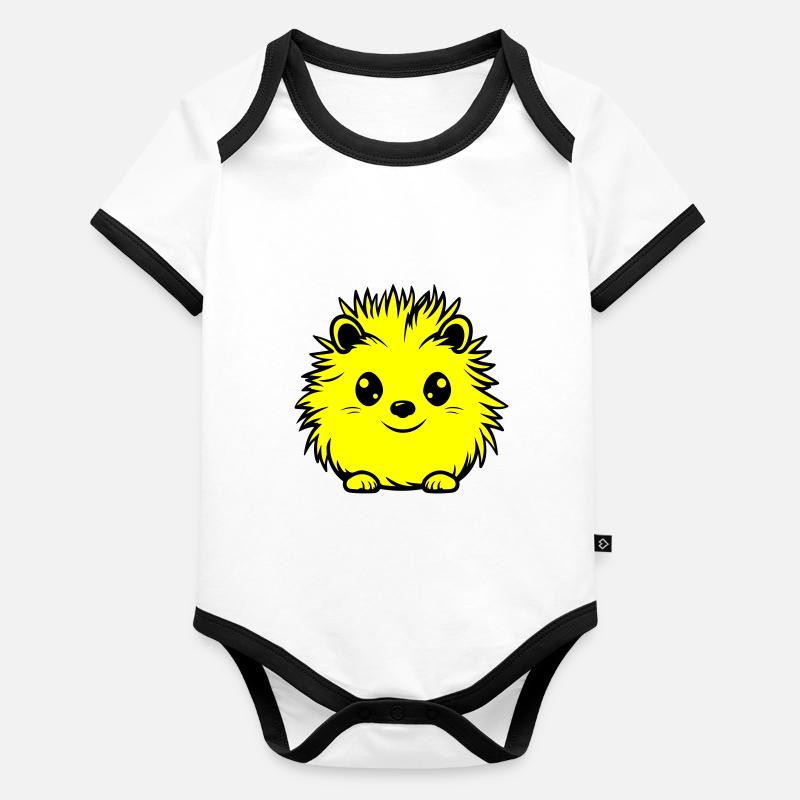 Igel Tier Baby Baby Bio-Kurzarm-Kontrastbody