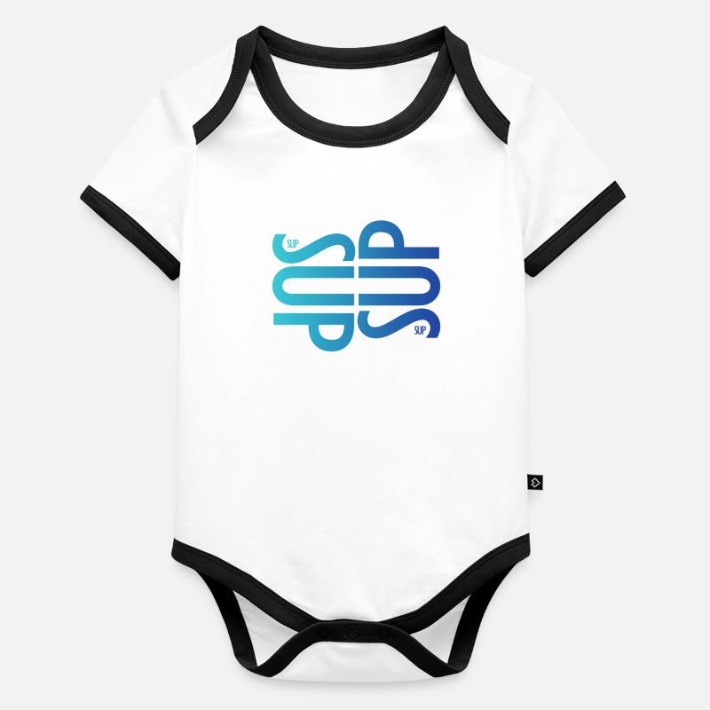 SOUPER Body Bébé bio contrasté manches courtes